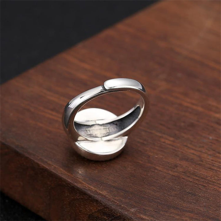 Buddha Stones Tibetan Om Mani Padme Hum Peace Rotatable Ring - image 6