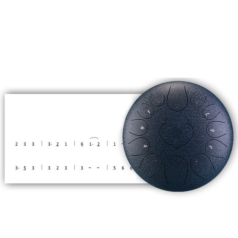 Buddha Stones Steel Tongue Drum Sound Healing Meditation Lotus Pattern Drum Kit 8 Note 6 Inch Percussion Instrument - image 9