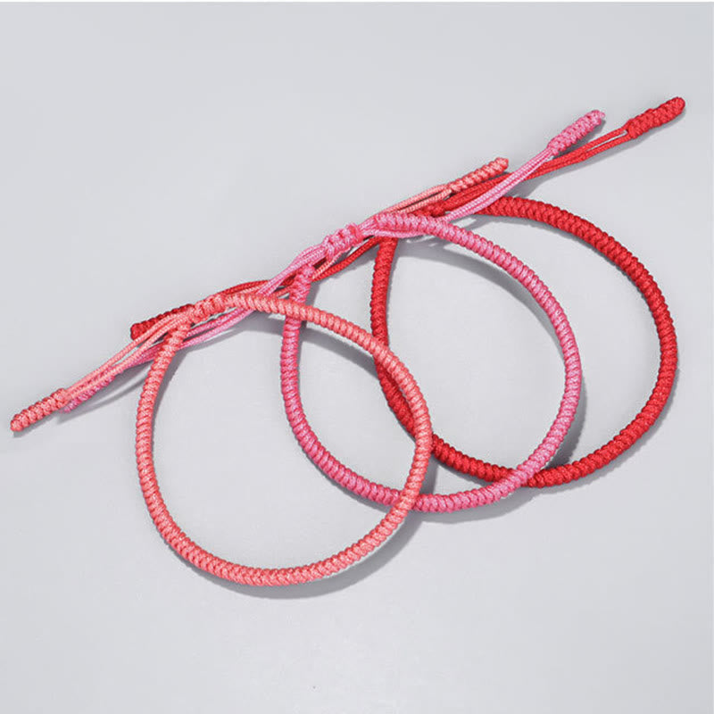 Buddha Stones Tibetan 3Pcs King Kong Knot Protection Braided Bracelet - image 3