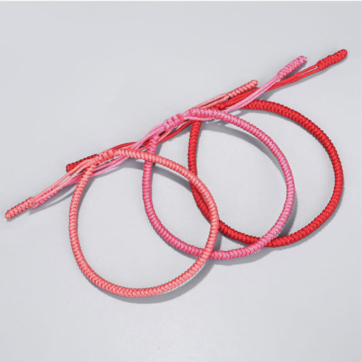 Buddha Stones Tibetan 3Pcs King Kong Knot Protection Braided Bracelet - image 3