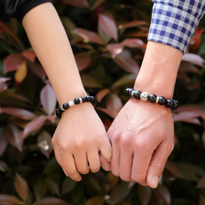 FengShui Natural Rainbow Obsidian PiXiu Blessing Bracelet - image 4