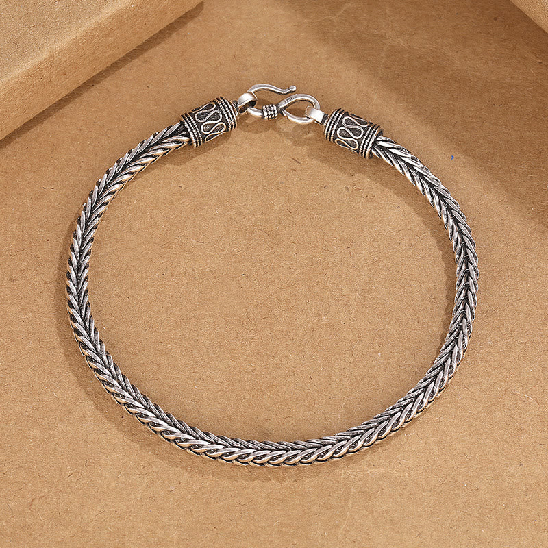 Buddha Stones Vintage Dragon Keel Braided Twisted Design Wealth Buckle Bracelet - image 3