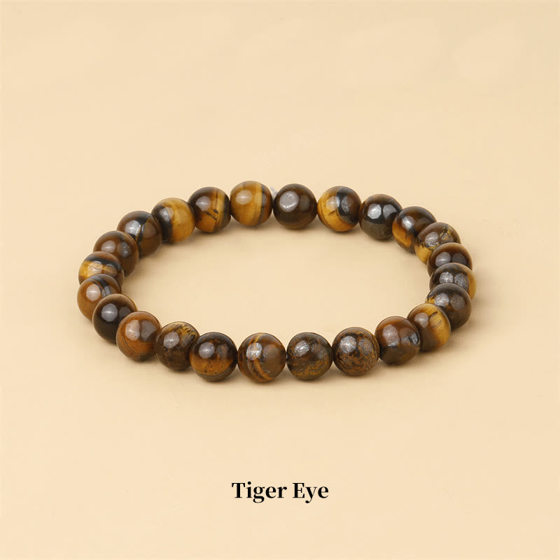 Buddha Stones Natural Stone Quartz Healing Beads Bracelet - 8mm - Tiger Eye - image 32