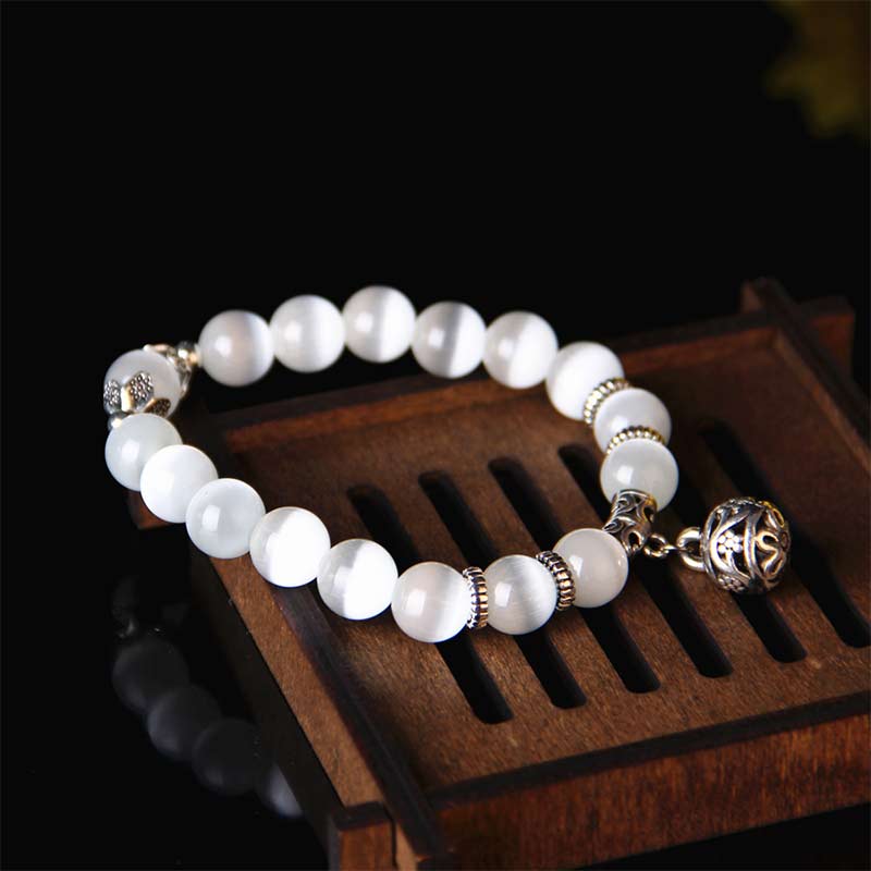 Buddha Stones Tibetan Cat Eye Lucky Bracelet - image 3