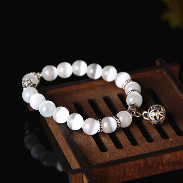 Buddha Stones Tibetan Cat Eye Lucky Bracelet - image 3
