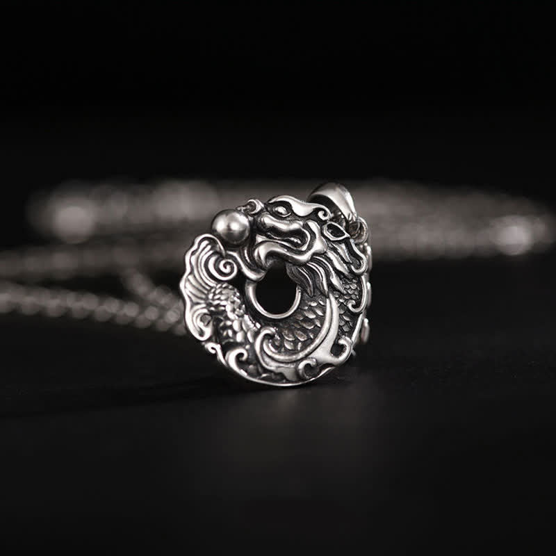 Buddha Stones Koi Fish Dragon Peace Buckle Wealth Necklace Pendant - image 8