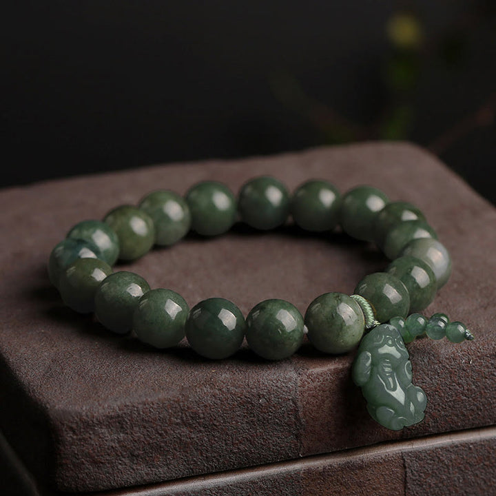 Tibetan Jade PiXiu Prosperity Bracelet - Jade - image 0