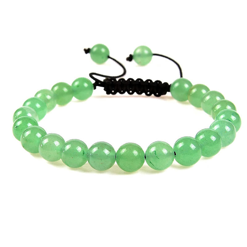 Buddha Stones Natural Healing Power Gemstone Crystal Beads Unisex Adjustable Macrame Bracelet - Green Aventurine - image 9