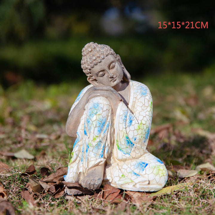 Buddha Stones Meditating Zen Buddha Serenity Resin Statue Figurine Home Decoration - image 18