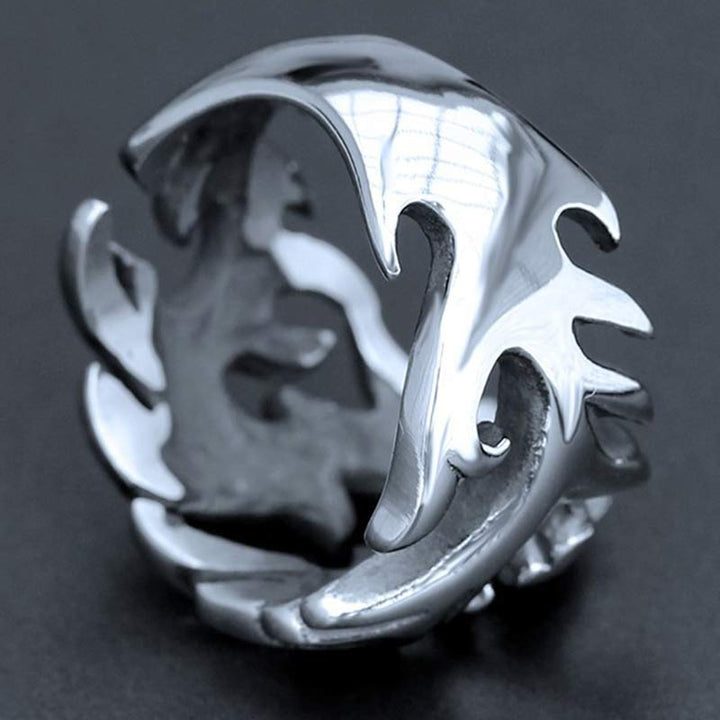 Buddha Stones Dragon Pattern Protection Strength Adjustable Ring - image 17