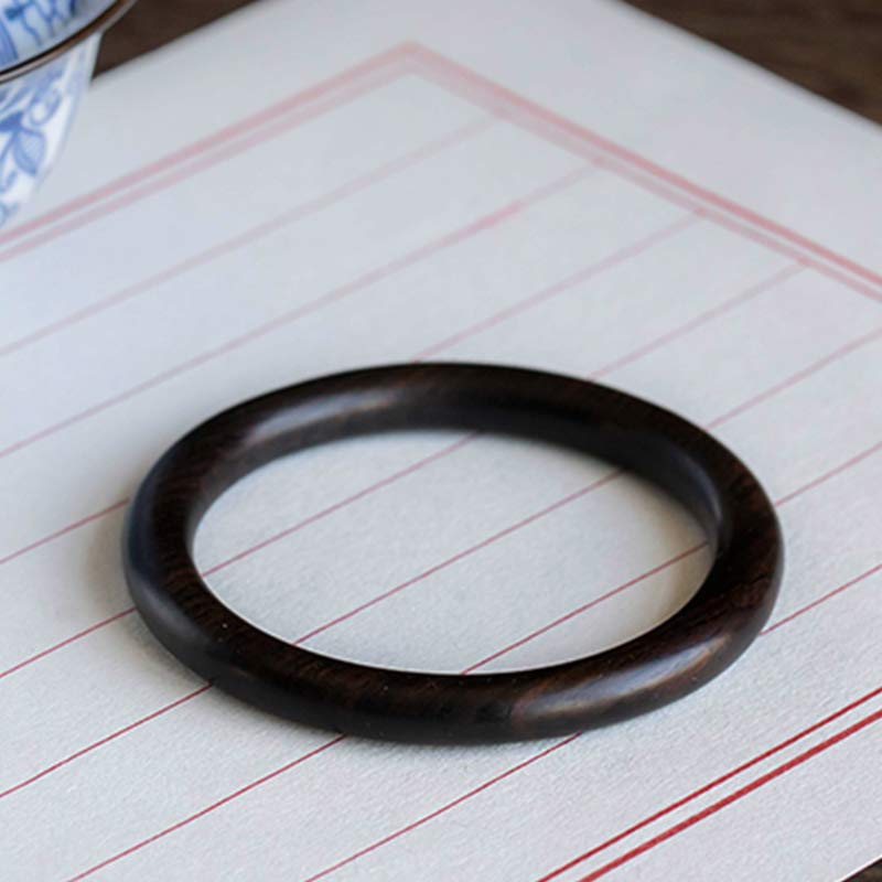 Buddha Stones Tibetan Small Leaf Red Sandalwood Ebony Green Sandalwood Protection Bracelet Bangle - image 17