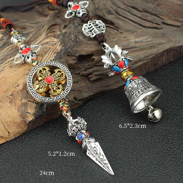 Tibet Om Mani Padme Hum Vajra Dorje Spiritual Car Hanging Decoration - image 12