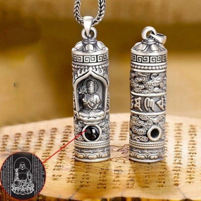 Buddha Stones Chinese Zodiac Natal Buddha Projection Prosperity Necklace Pendant - image 3