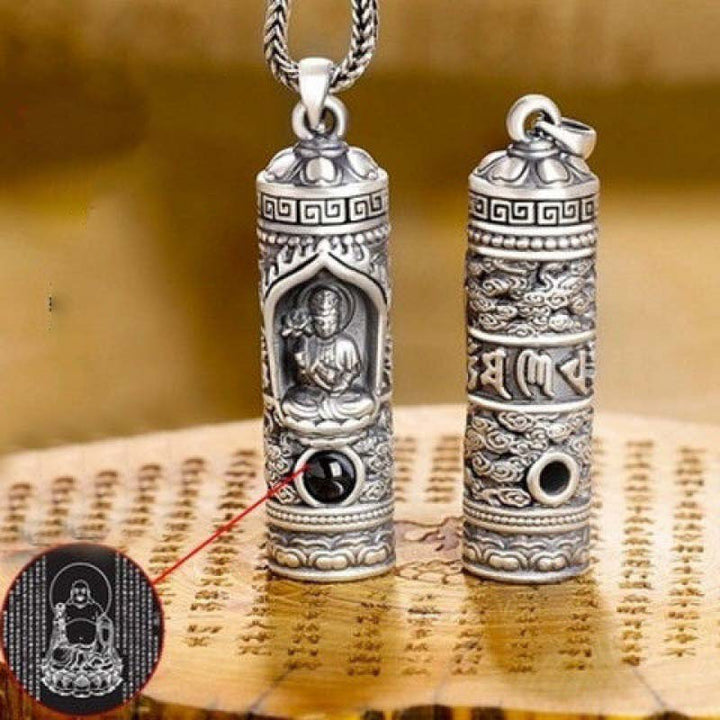 Buddha Stones Chinese Zodiac Natal Buddha Projection Prosperity Necklace Pendant - image 3