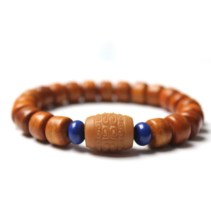 Buddha Stones Tibetan Bone Beads Om Mani Padme Hum Strength Bracelet - 10*8mm - Bodhi Seed (Auspiciousness ♥ Luck) - image 8