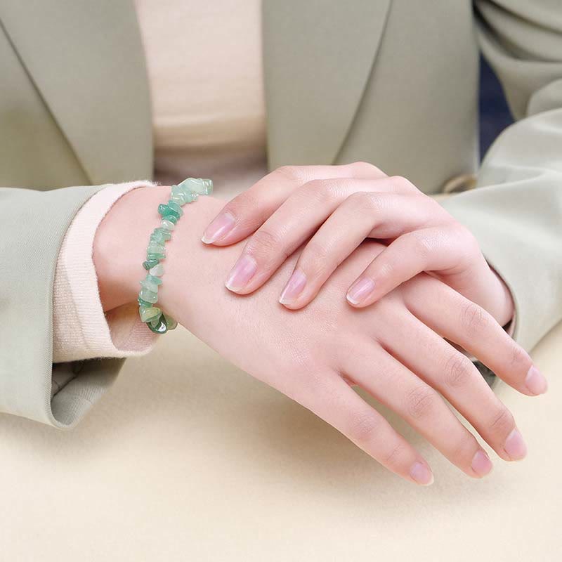 Natural Irregular Shape Crystal Stone Warmth Soothing Bracelet - image 72