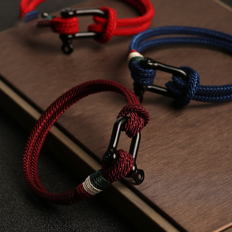 Buddha Stones Simple Design Luck Stainless Steel Buckle Bracelet - image 11