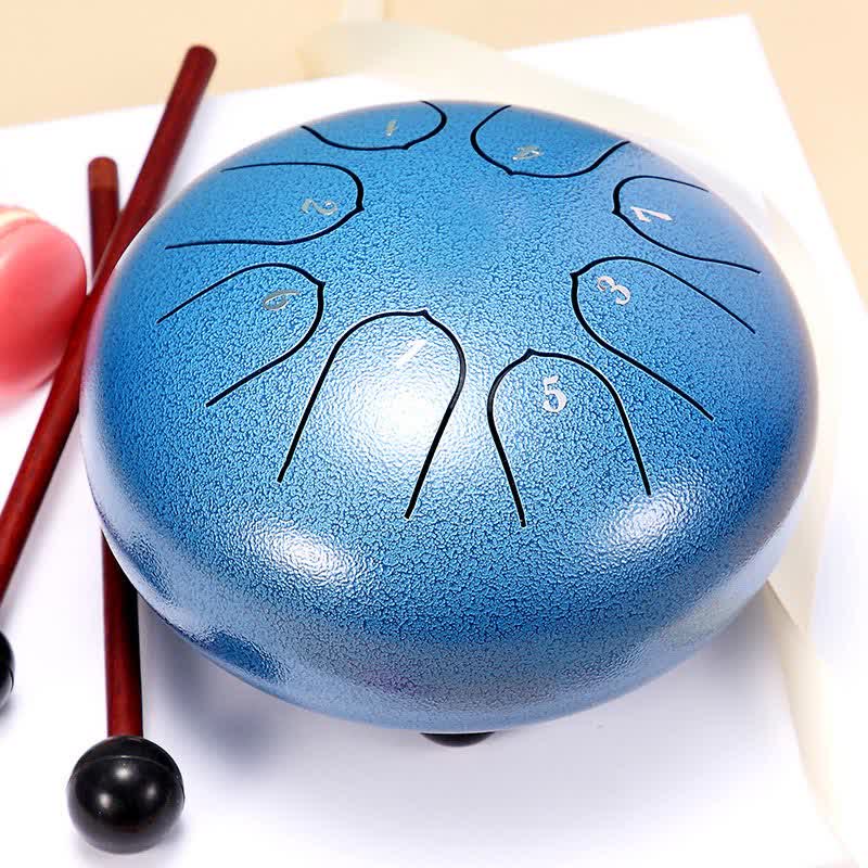 Buddha Stones Steel Tongue Drum Sound Healing Meditation Yoga Drum Kit - DodgerBlue - image 19