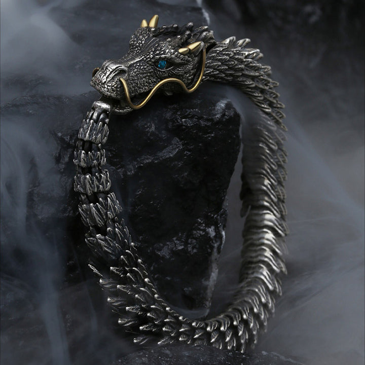 Buddha Stones Nordic Dragon Handmade Amulet Luck Protection Chain Bracelet - image 4