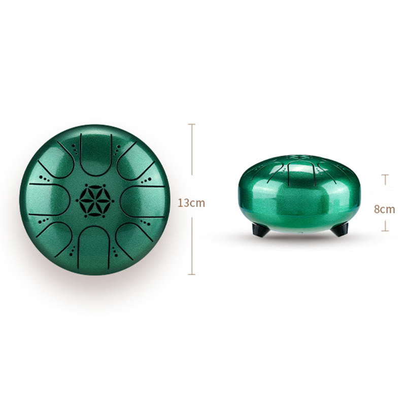 Buddha Stones Steel Tongue Drum Sound Healing Meditation Yoga Drum Kit 8 Note 5 Inch With Carry Bag - image 5