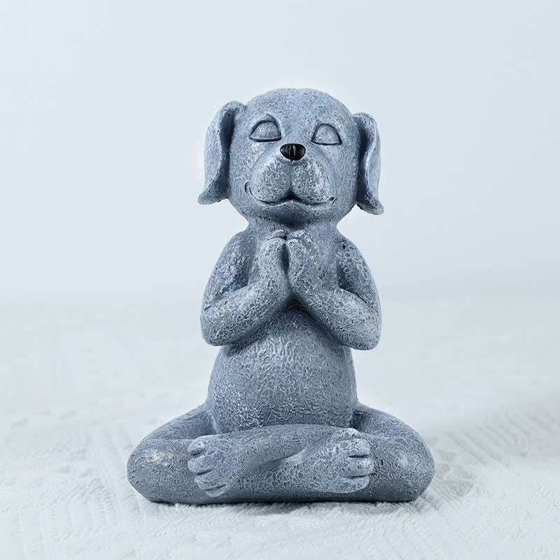 Buddha Stones Meditating Zen Dog Cat Frog Decoration - image 1