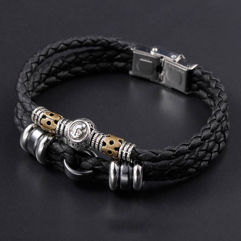 Buddha Stones 12 Constellations of the Zodiac Hematite Protection Bracelet - image 10