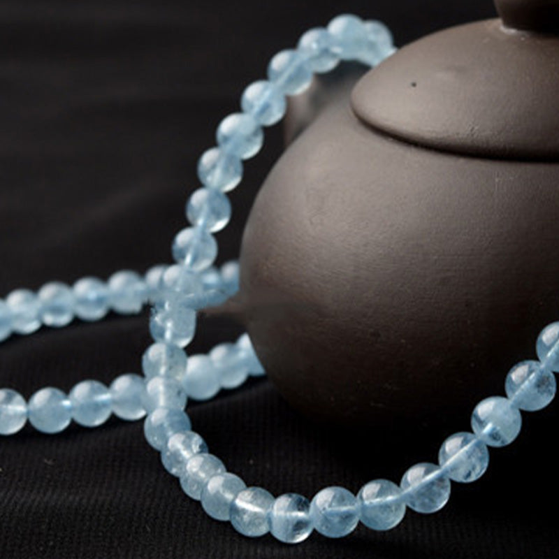 Buddha Stones Natural Aquamarine Peace Healing Bracelet - image 10