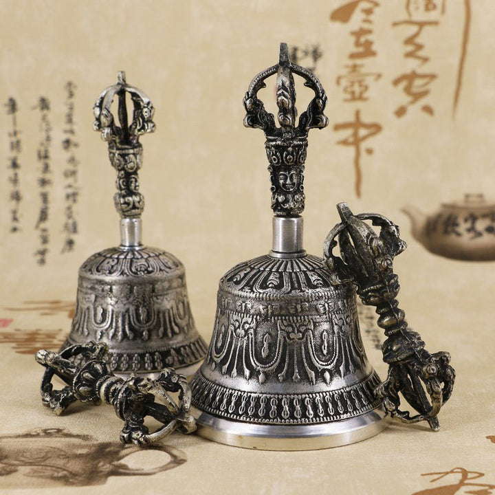 Buddha Stones Tibetan Meditation Bell and Vajra Dorje Copper Decoration Set - image 16