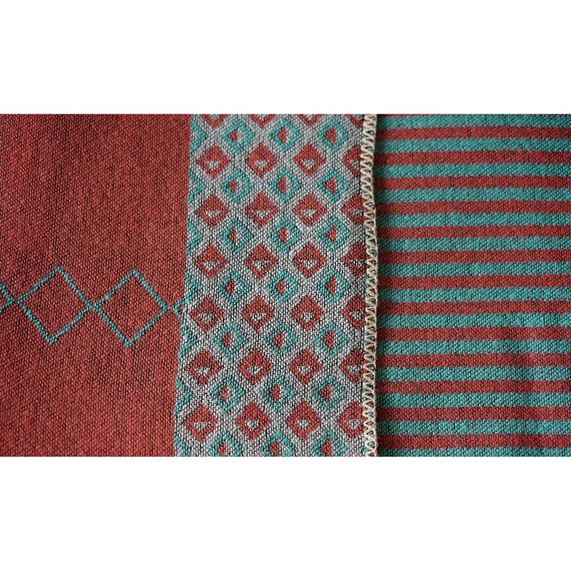 Buddha Stones Tibetan Shawl Striped Diamond Pattern Winter Warm Soft Scarf - image 7