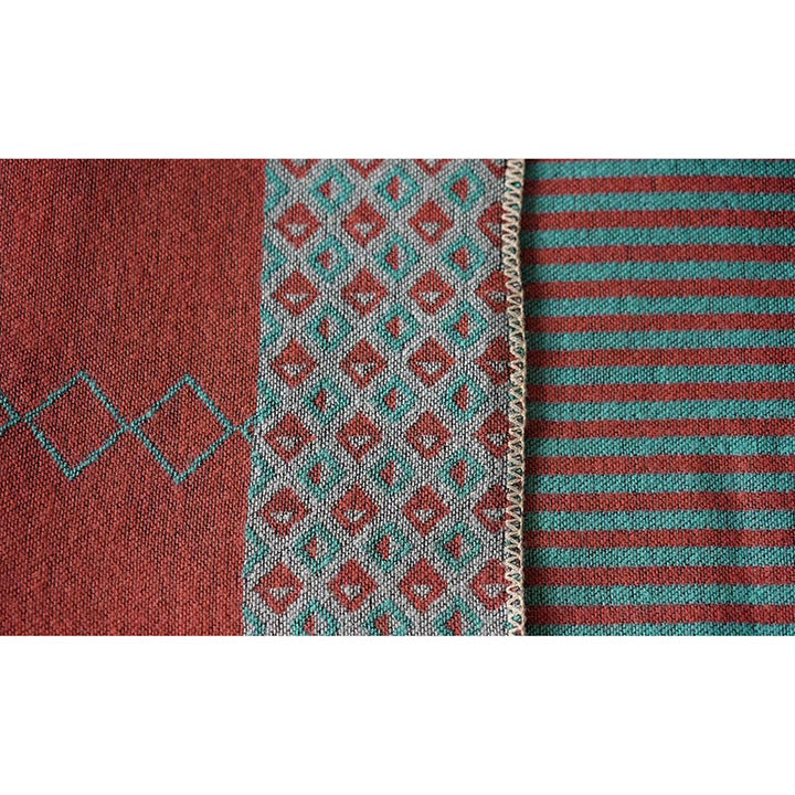 Buddha Stones Tibetan Shawl Striped Diamond Pattern Winter Warm Soft Scarf - image 7