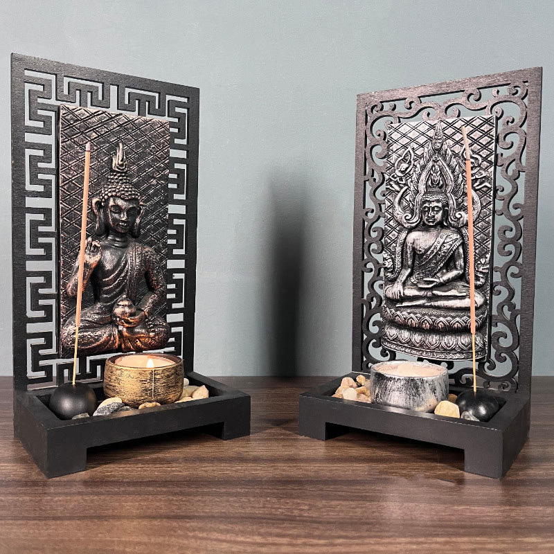 Buddha Stones Buddha Compassion Serenity Home Resin Prayer Altar Decoration - image 5