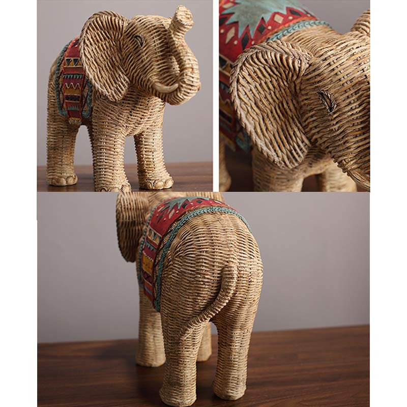 Buddha Stones Elephant Resin Wisdom Wealth Home Decoration - image 14