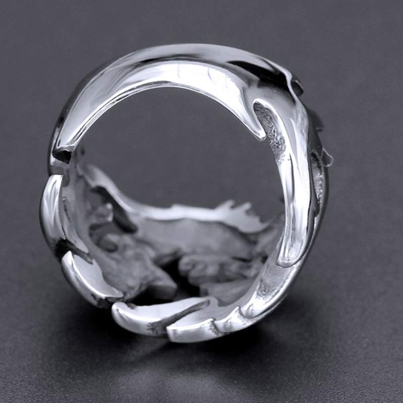 Buddha Stones Dragon Pattern Protection Strength Adjustable Ring - image 18