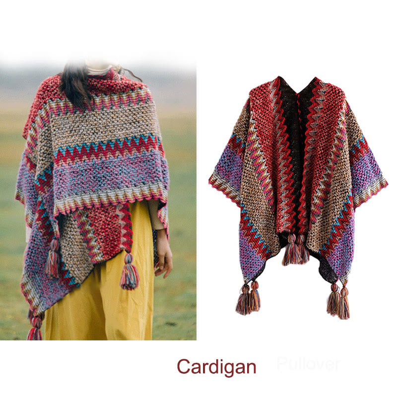 Buddha Stones Tibetan Shawl Warm Cloak Tibetan Tassel Scarf - image 10