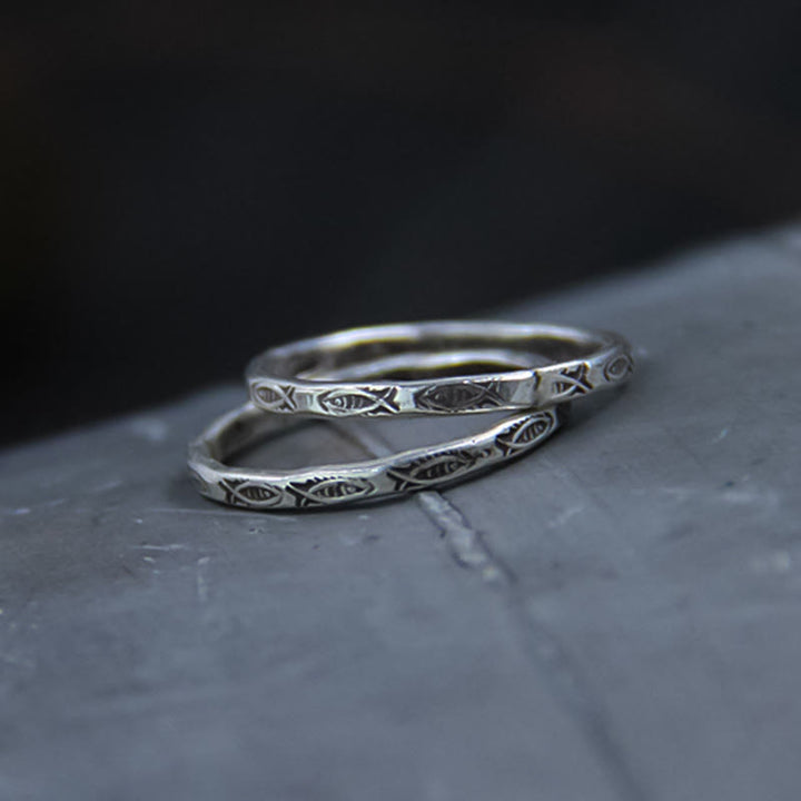 Buddha Stones 925 Sterling Silver Luck Koi Fish Wealth Ring - image 5