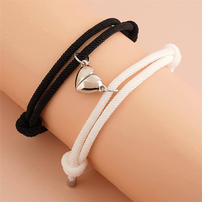 2Pcs Love Magnetic Couple String Strength Bracelet - image 3