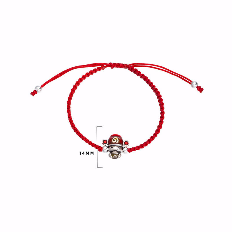 Buddha Stones God of Wealth Handmade Thread Luck Strength Braid Bracelet - image 5