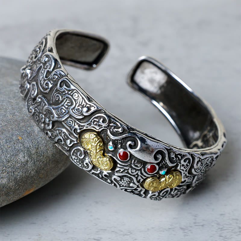 Buddha Stones FengShui Engraving PiXiu Blessing Bracelet Bangle - image 5