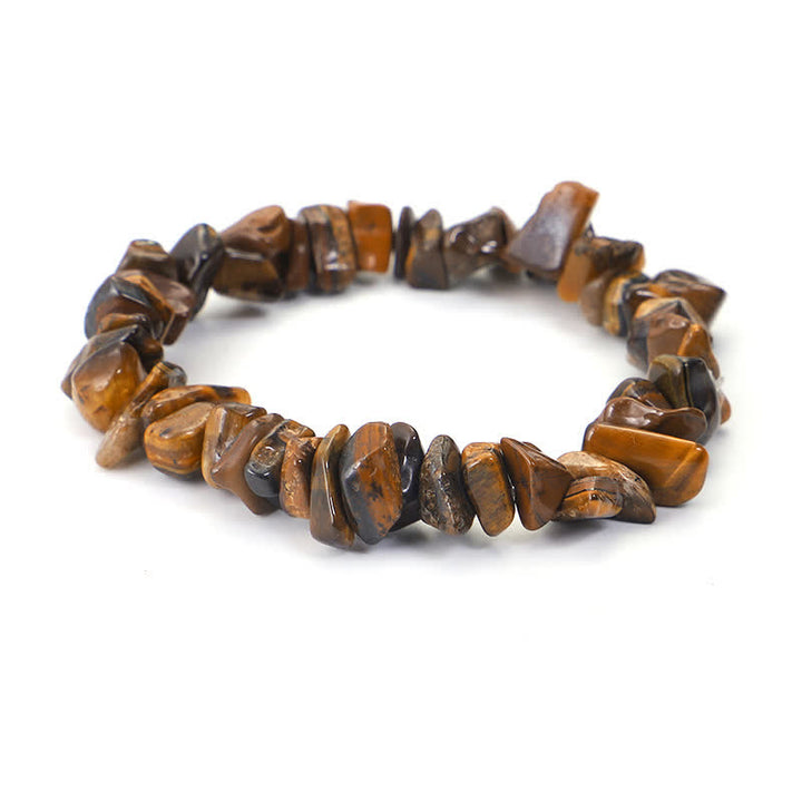Buddha Stones Amethyst Lazurite Various Crystal Stone Healing Positive Bracelet - Tiger Eye - image 11