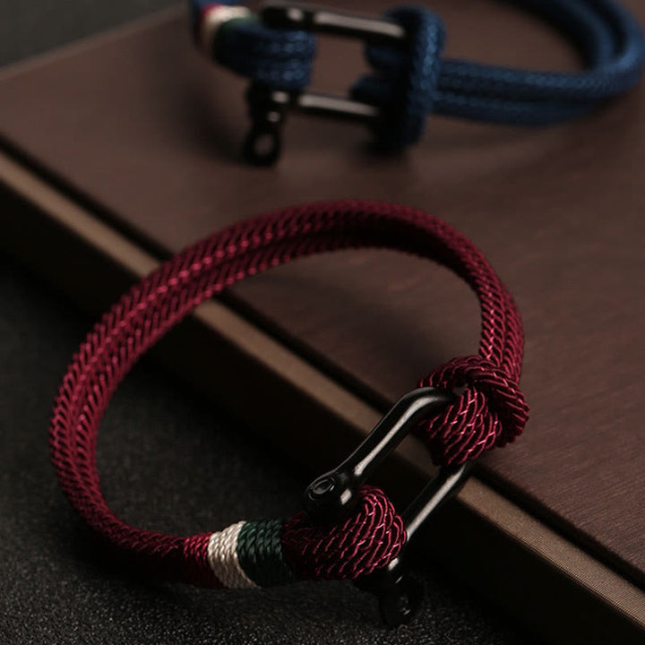 Buddha Stones Simple Design Luck Stainless Steel Buckle Bracelet - image 9