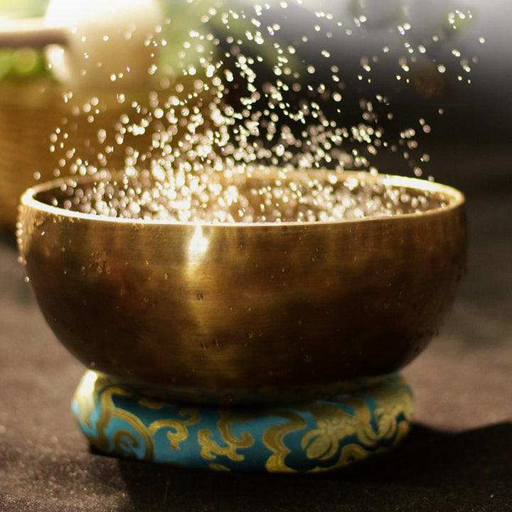 Buddha Stones Tibetan Sound Bowl Handcrafted for Healing and Meditation Positive Energy Singing Bowl Set - image 6