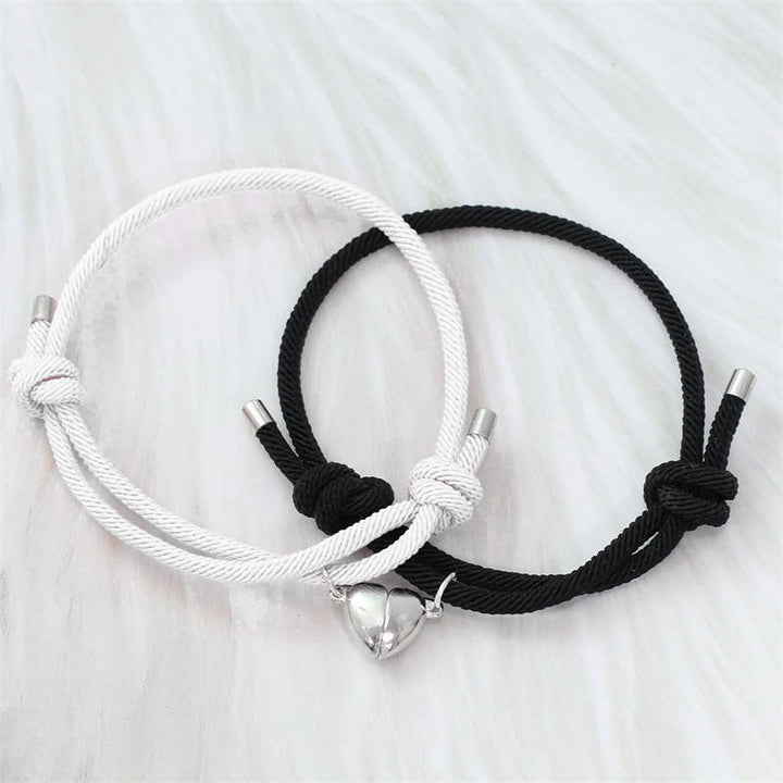 2Pcs Love Magnetic Couple String Strength Bracelet - image 2