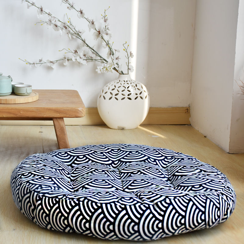 Cotton Linen Meditation Seat Cushion Home Decoration - 56*9cm - LightSteelBlue - image 0
