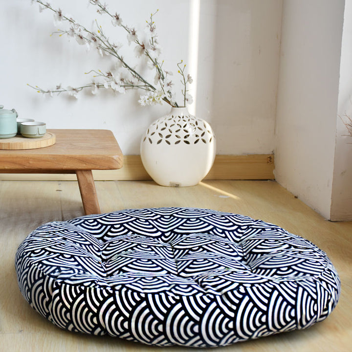 Cotton Linen Meditation Seat Cushion Home Decoration - 56*9cm - LightSteelBlue - image 0