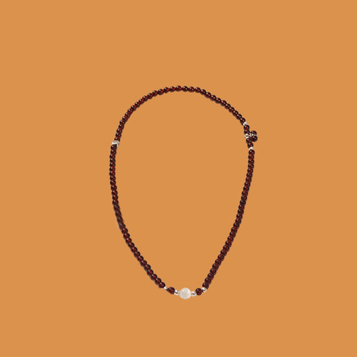 Buddha Stones 925 Sterling Silver Natural Garnet Cat Eye Protection Triple Wrap Bracelet - image 12