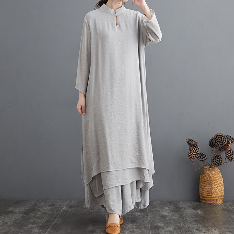 Buddha Stones Simple Pattern Meditation Prayer Spiritual Zen Practice Yoga Clothing Women's Set - image 16