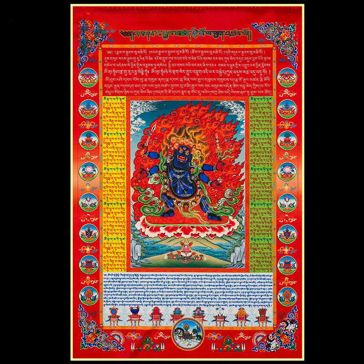 Buddha Stones Tibetan 10 Colors Windhorse Buddha Healing Auspicious Outdoor Prayer Flag - image 6
