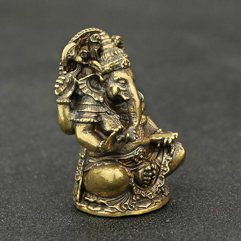 Buddha Stones Ganesh Ganpati Elephant Statue Wealth Home Decor - image 2