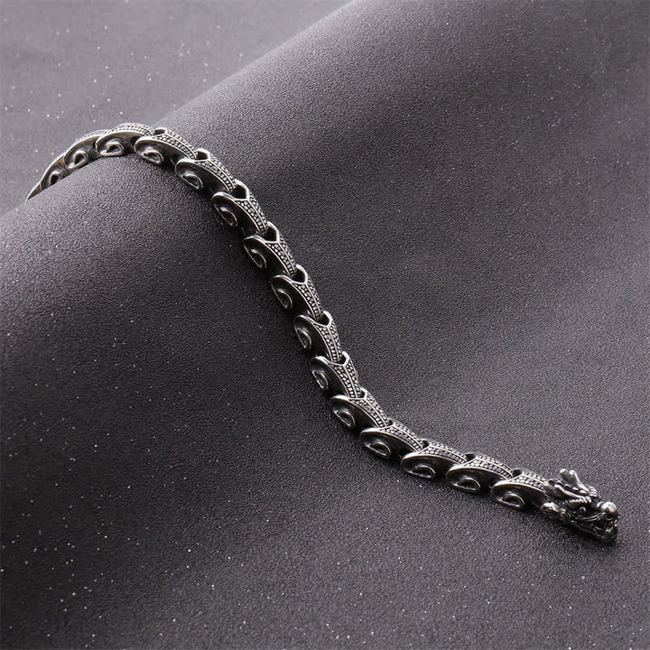 Buddha Stones Dragon Pattern Titanium Steel Protection Necklace Pendant Bracelet - image 5