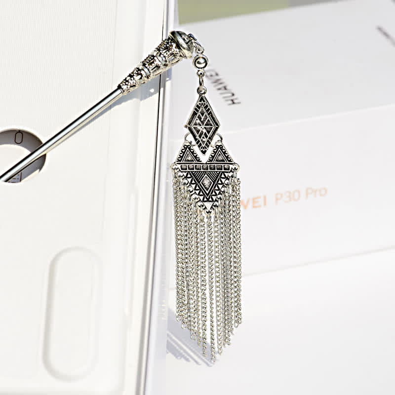 Water Drop Lily of the Valley Flowers Tassels Confidence Hairpin - Prismatic - image 43